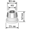 Керамический держатель сопла D21,4 (M11) для Raytools  арт.120515092A - st-e.info - Махачкала