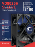 Вентилятор VD8025H sleeve (скольжение) 24V - st-e.info - Махачкала